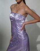 Women's Gown with panuelo Lilac Polyester Satin 100464 Lilac Women's Gown with panuelo Lilac Polyester Satin 100464 Lilac
